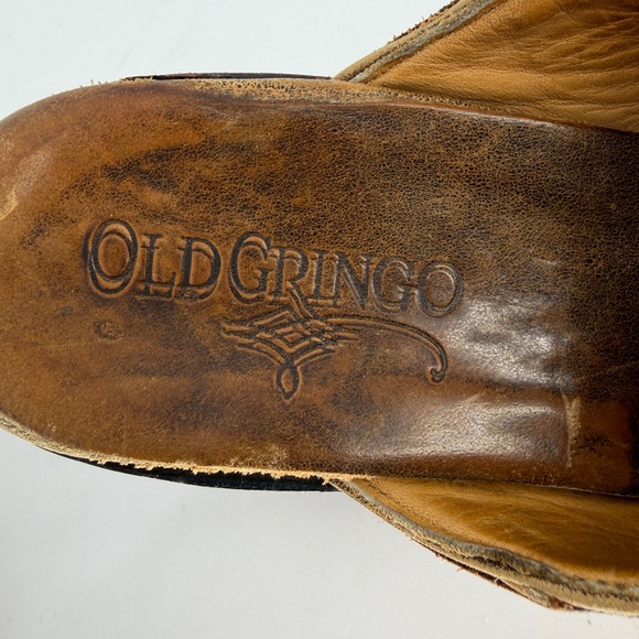 Old Gringo Western Ship Toe Slide Mules Women's Size 7.5 - Picture 7 of 10